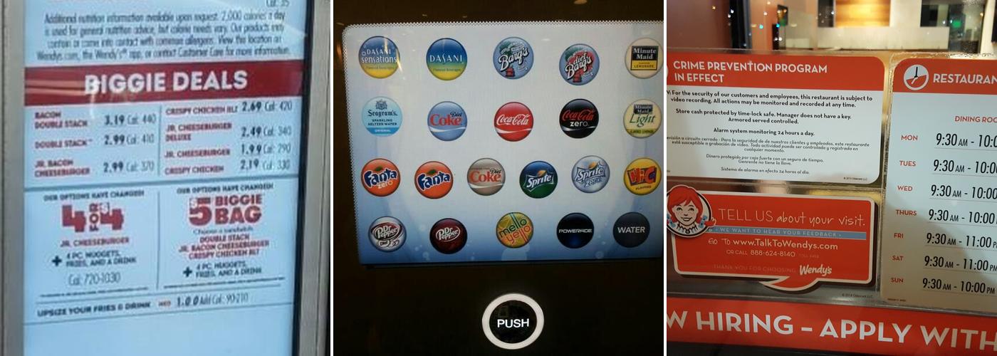 Wendy's Menu