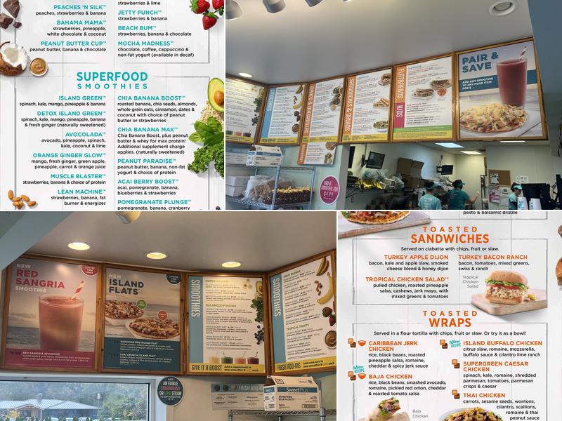 Tropical Smoothie Cafe Menu