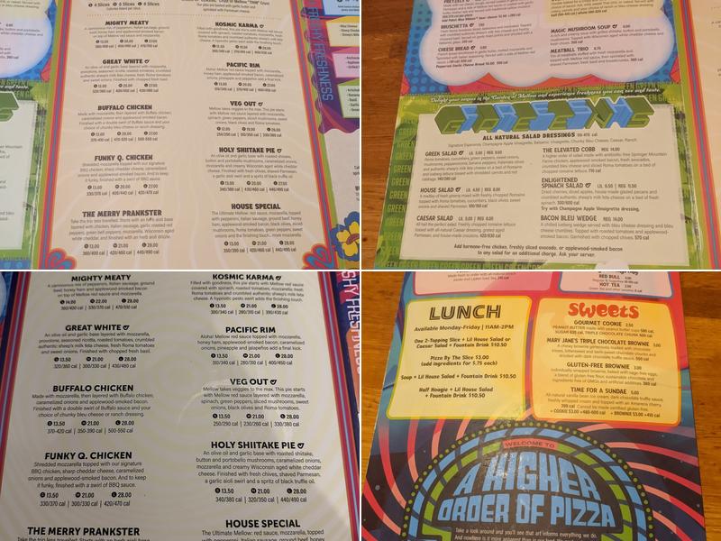 Mellow Mushroom Charlottesville Menu