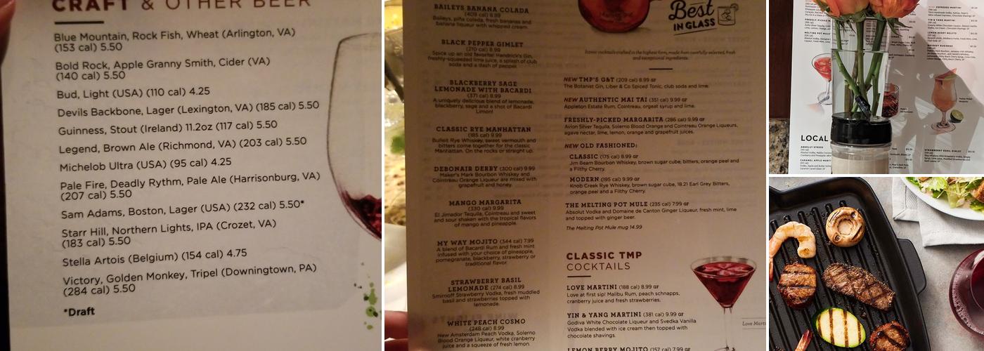 The Melting Pot Menu