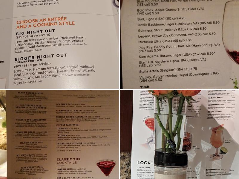 The Melting Pot Menu