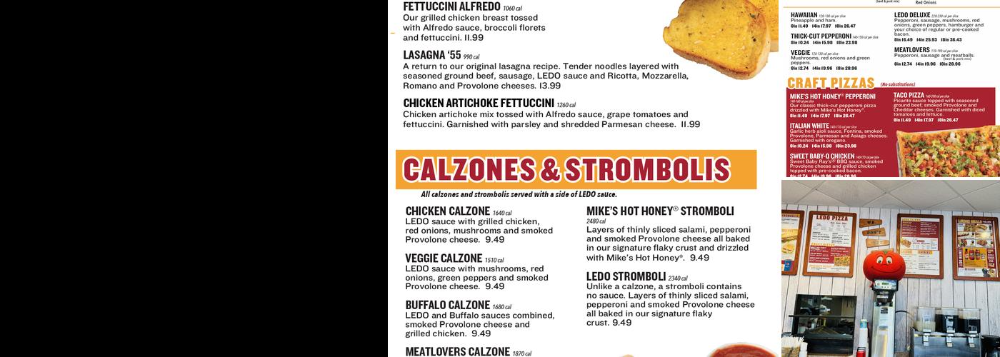 Ledo Pizza Menu
