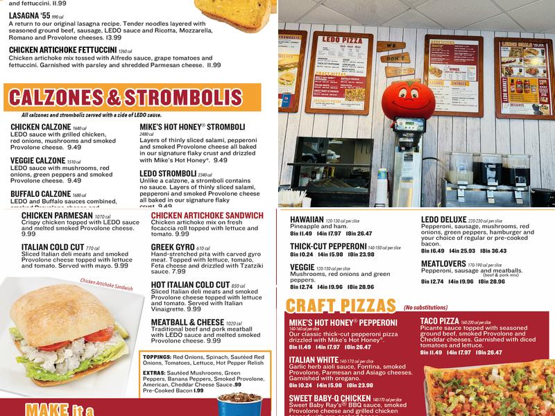 Ledo Pizza Menu