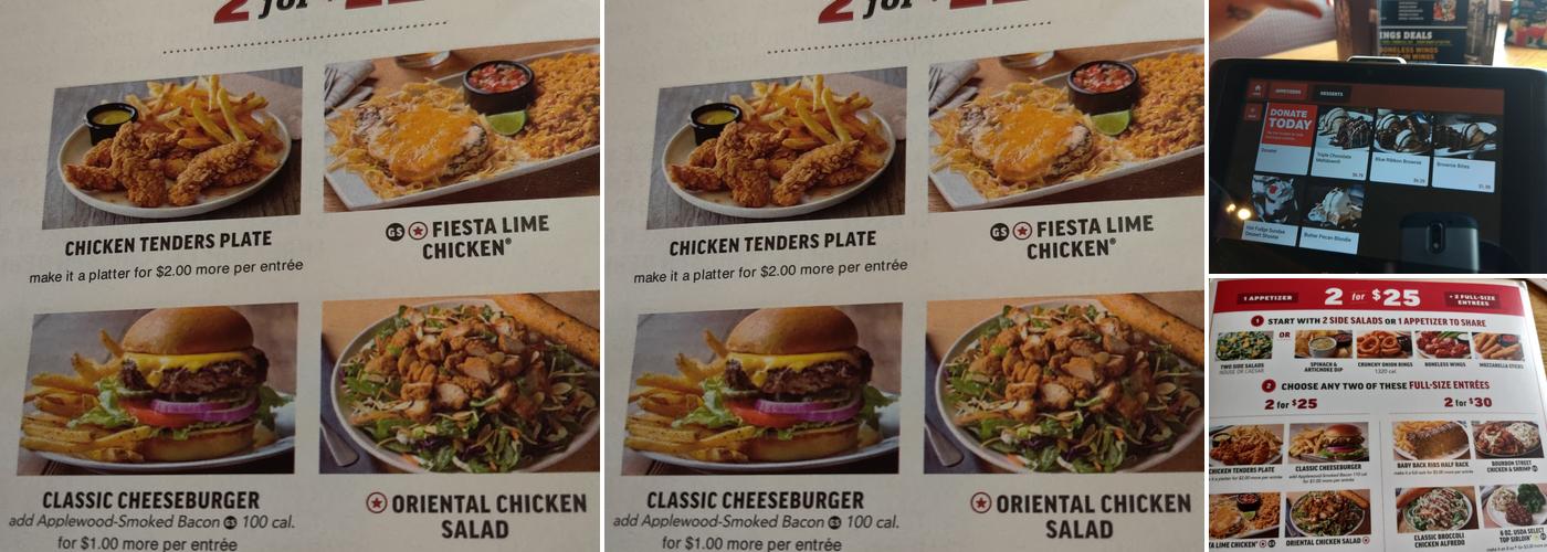 Applebee's Grill + Bar Menu