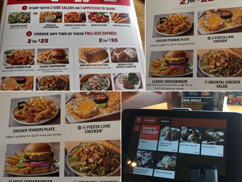 Applebee's Grill + Bar Menu