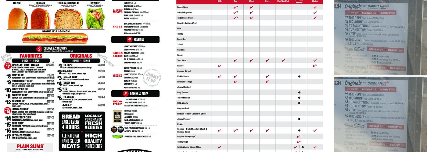 Jimmy John's Menu