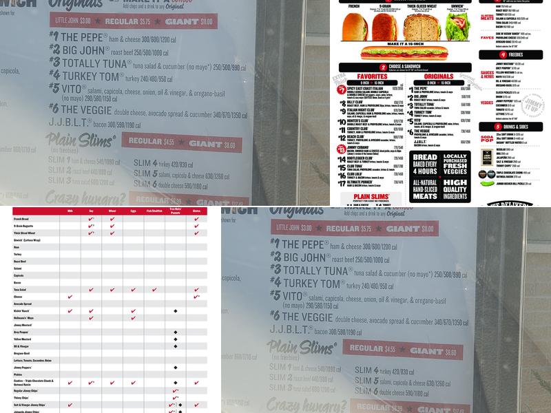 Jimmy John's Menu
