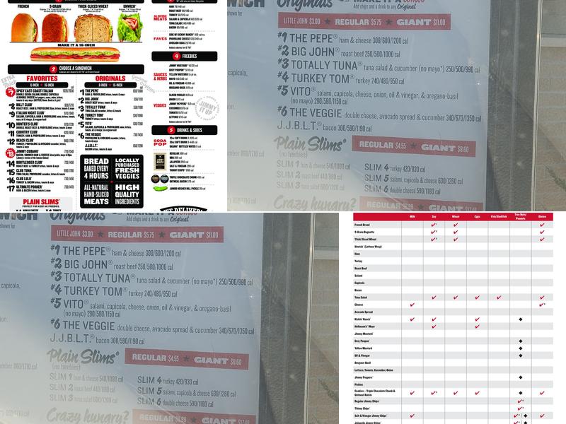 Jimmy John's Menu
