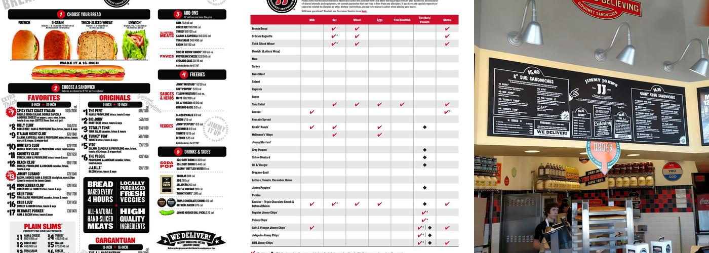 Jimmy John's Menu