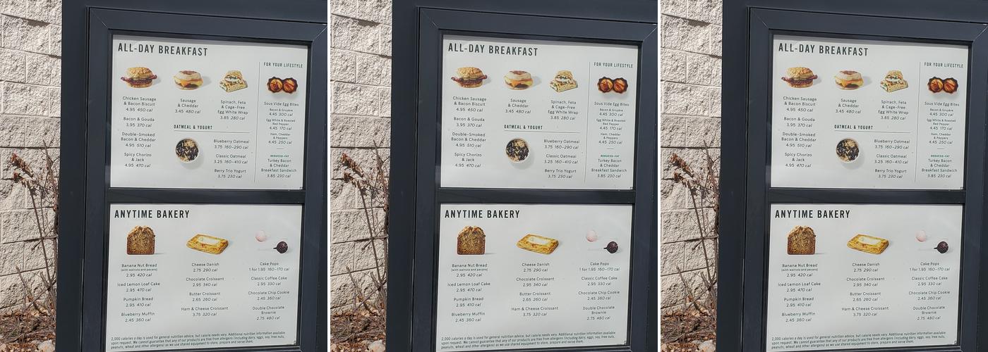 Starbucks Menu