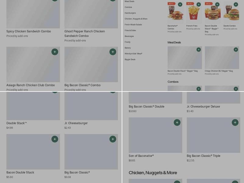 Wendy's Menu