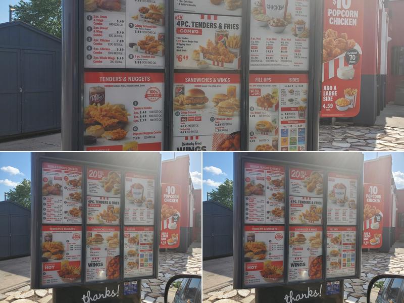 KFC Menu