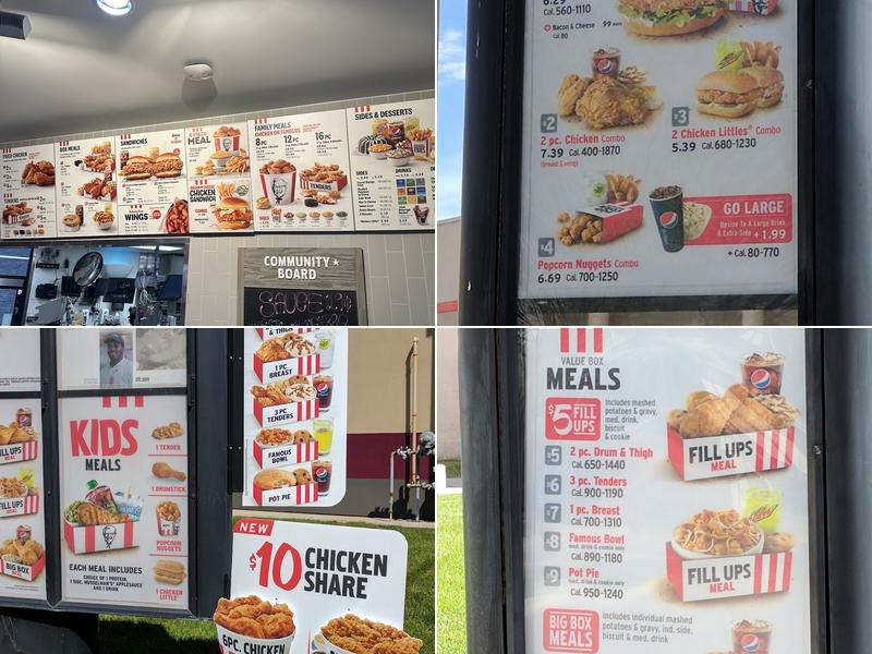 KFC Menu