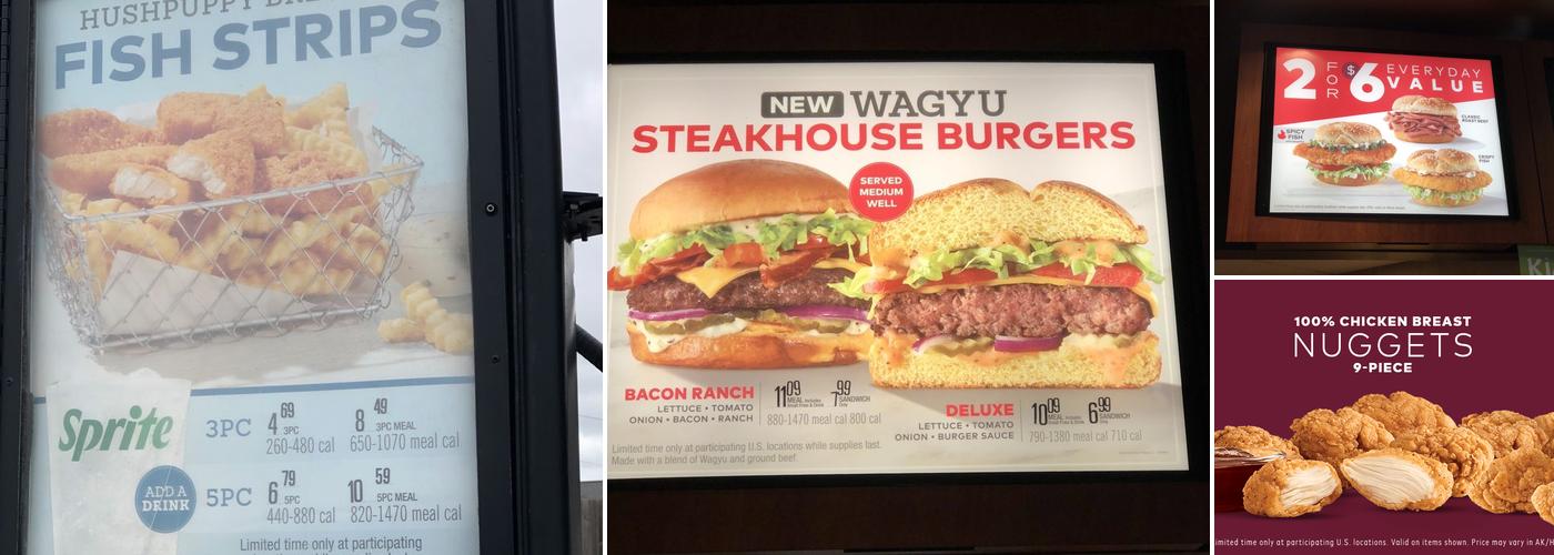 Arby's Menu