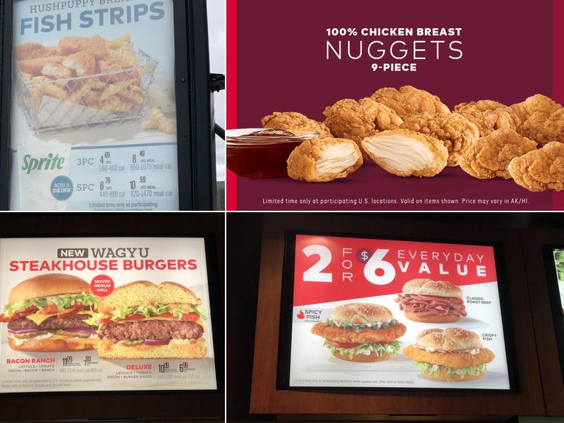 Arby's Menu