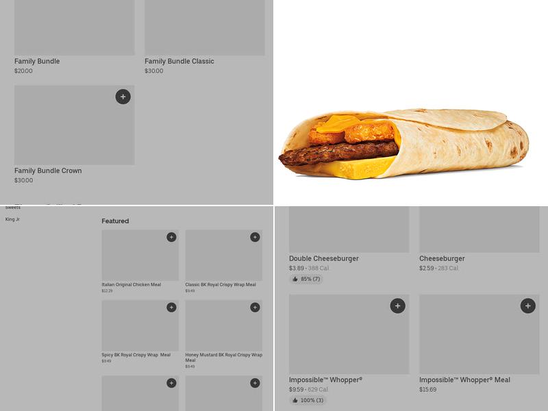 Burger King Menu