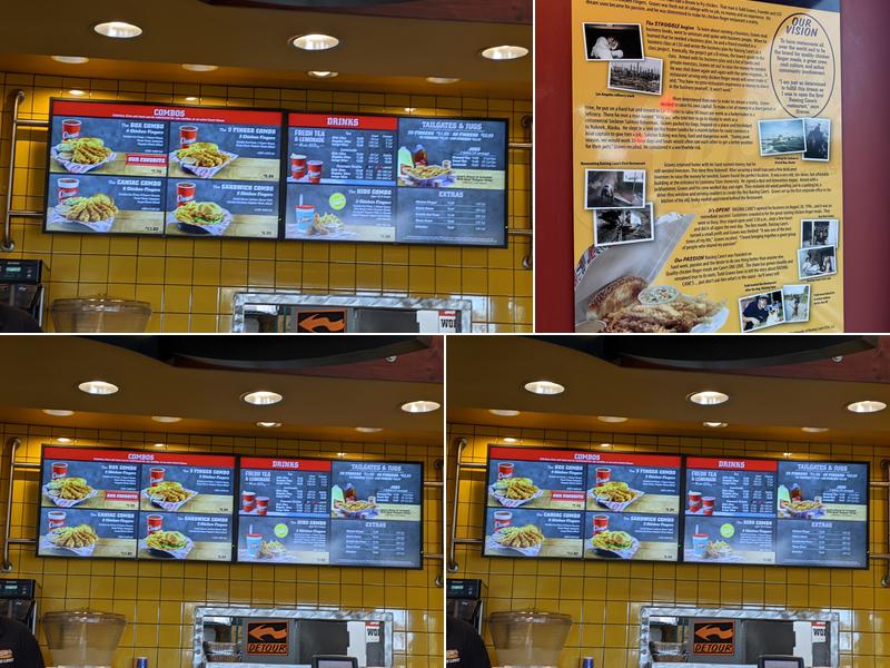 Raising Cane's Chicken Fingers Menu