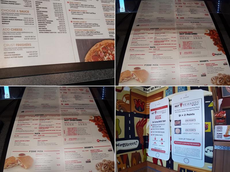 Pizza Hut Menu