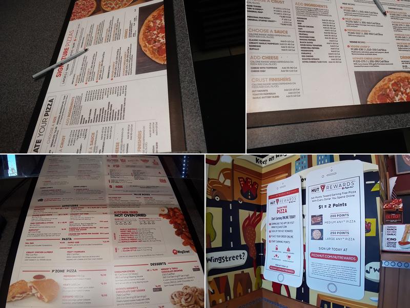 Pizza Hut Menu