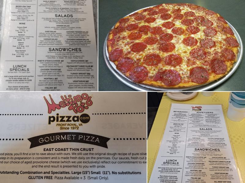 Melting Pot Pizza Menu