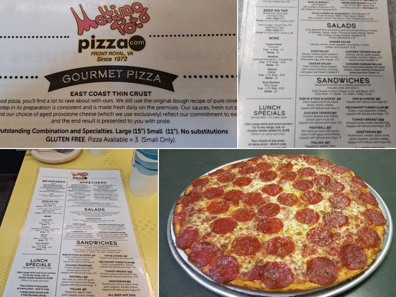 Melting Pot Pizza Menu