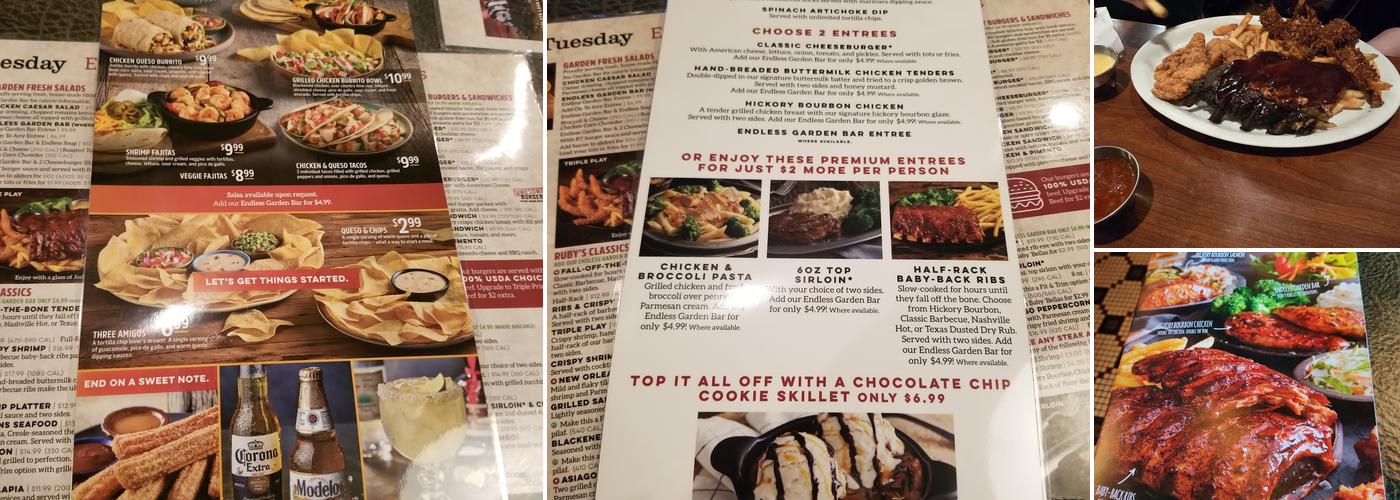 Ruby Tuesday Menu