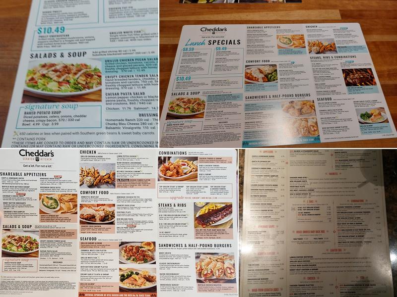 Cheddar's Scratch Kitchen Menu