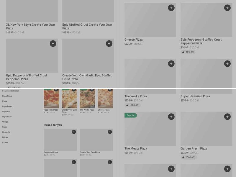 Papa Johns Pizza Menu