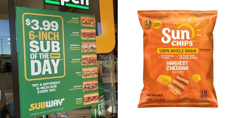Subway Menu