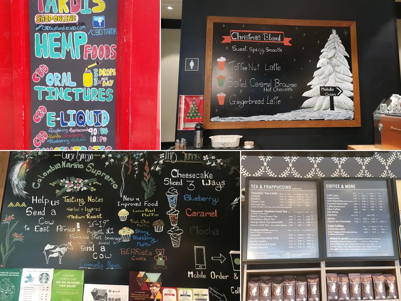 Starbucks Coffee Menu