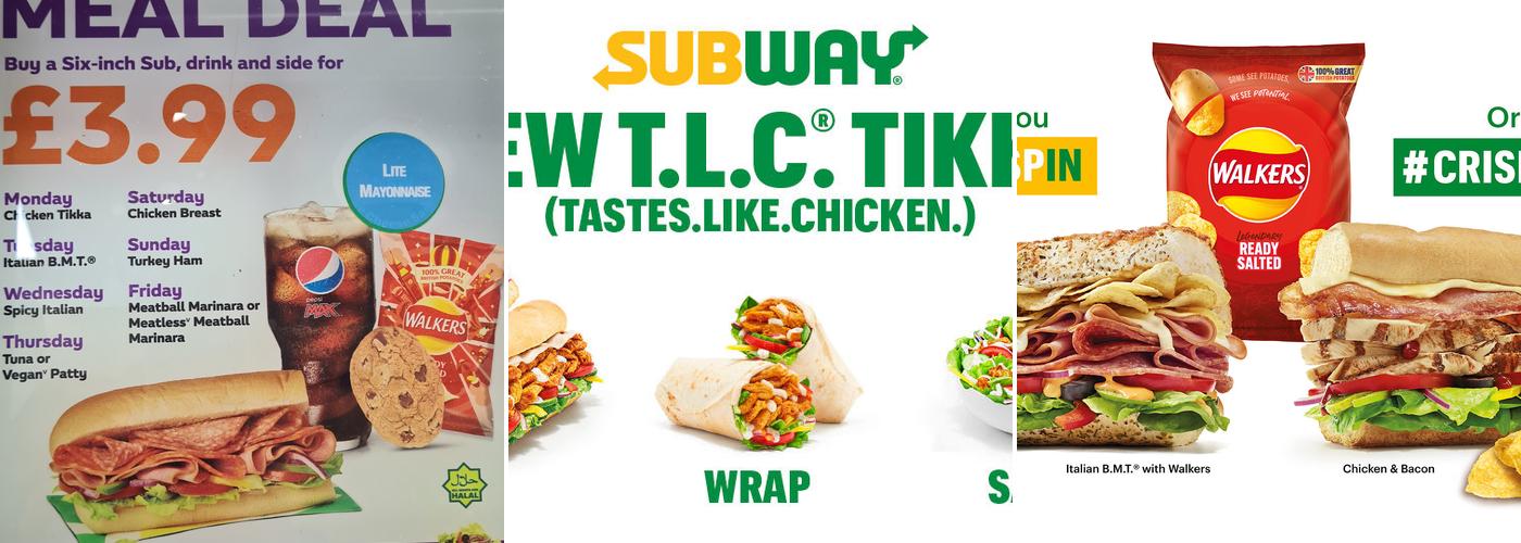 Subway Menu