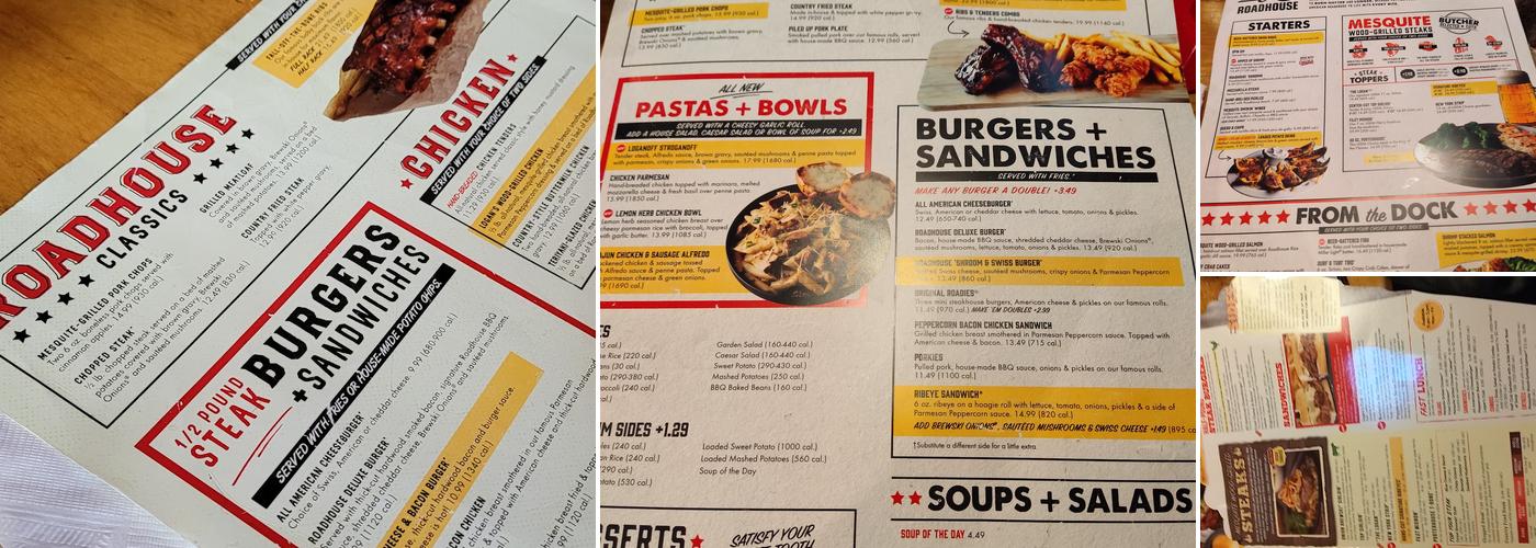 Logan's Roadhouse Menu