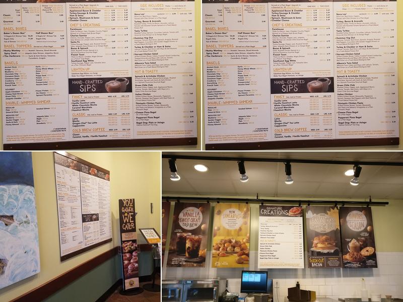 Einstein Bros. Bagels Menu