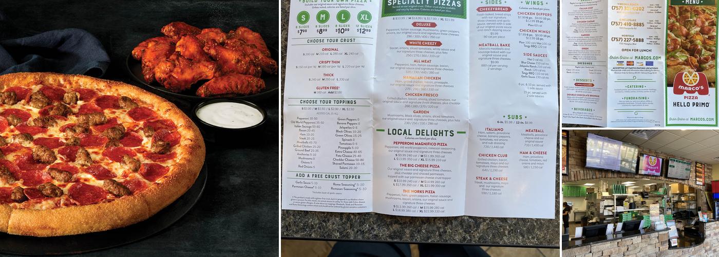 Marco's Pizza Menu