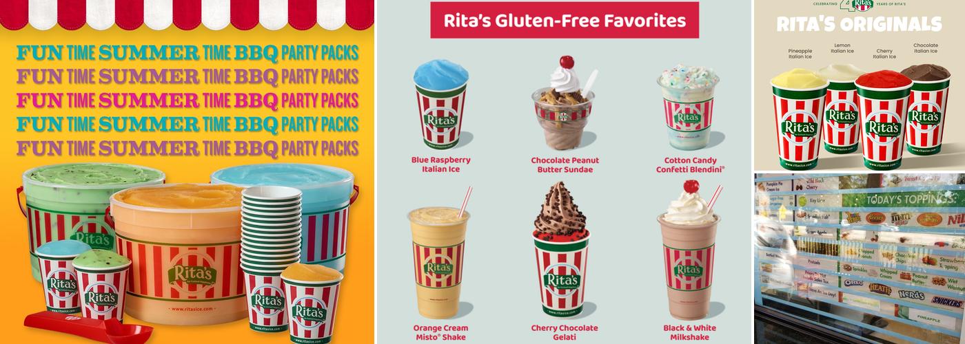 Rita's Italian Ice & Frozen Custard Menu
