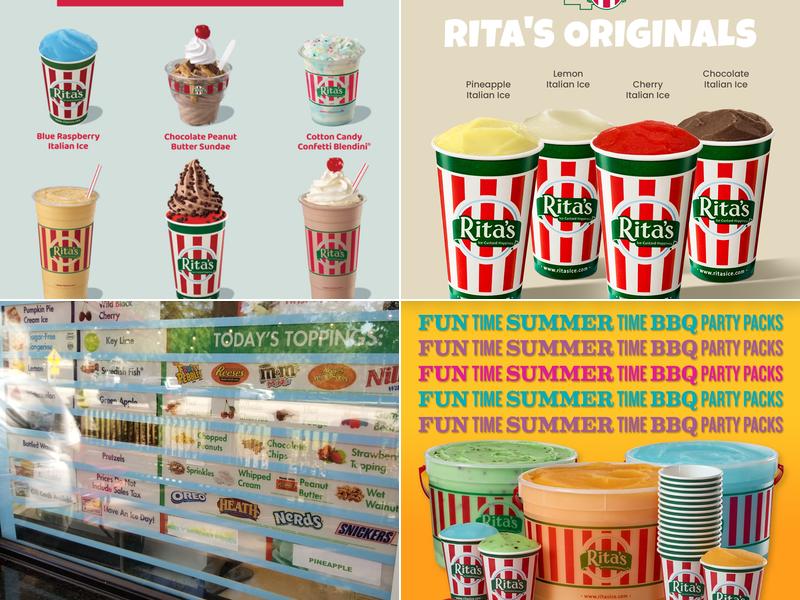Rita's Italian Ice & Frozen Custard Menu
