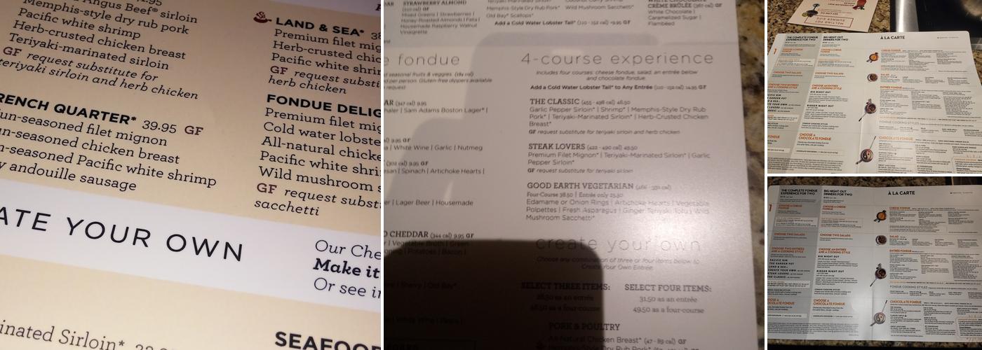 The Melting Pot Menu