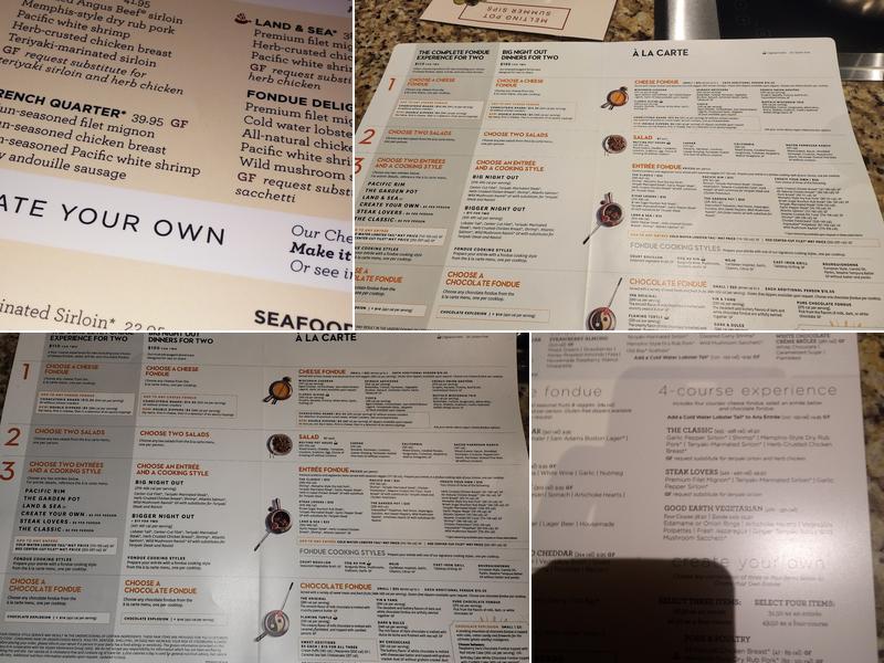 The Melting Pot Menu