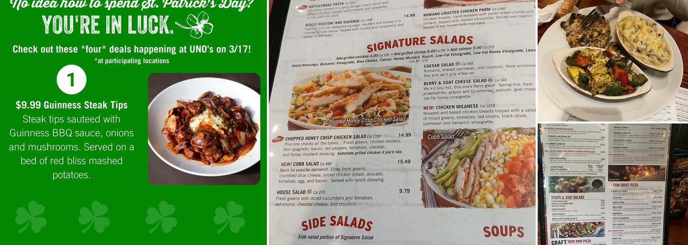 UNO Pizzeria & Grill Menu