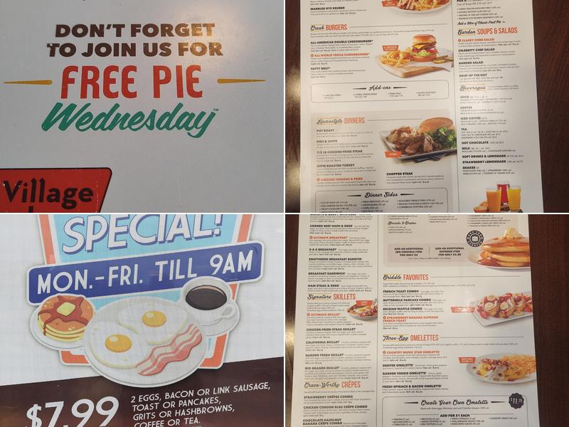 Village Inn Menu