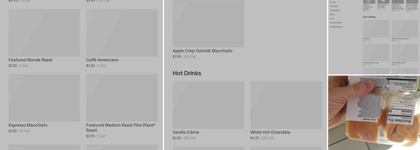 Starbucks Menu