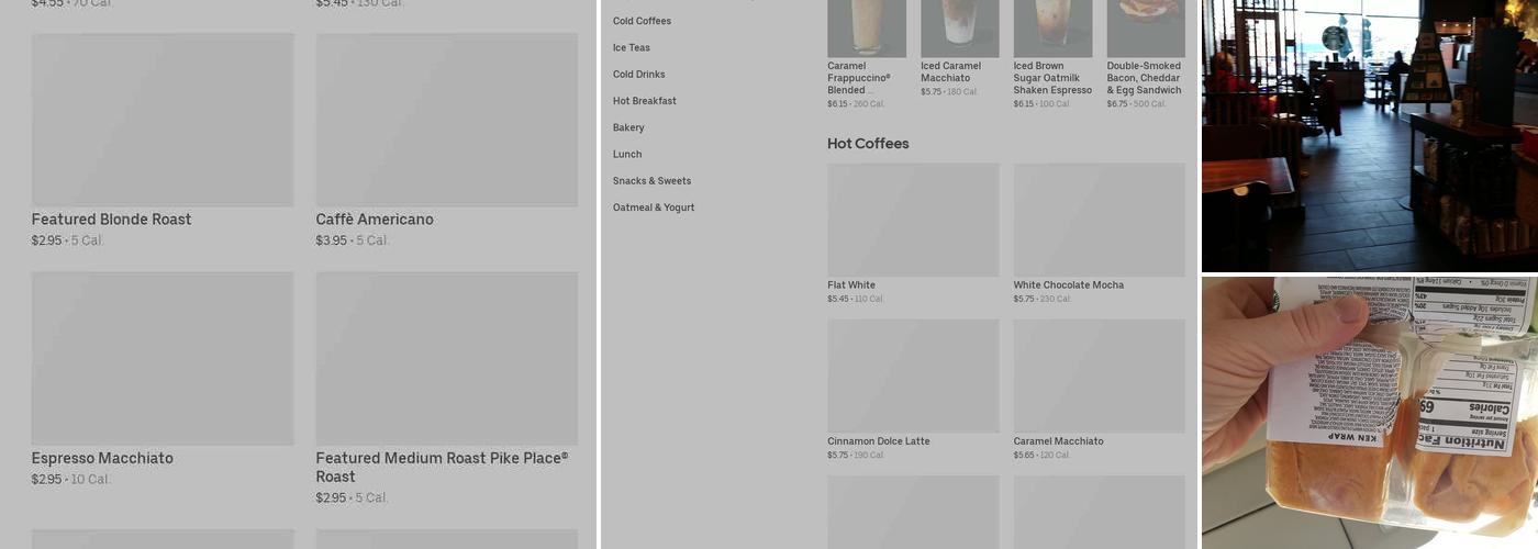 Starbucks Menu