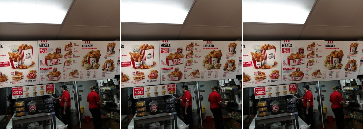 KFC Menu
