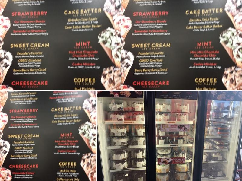 Cold Stone Creamery Menu