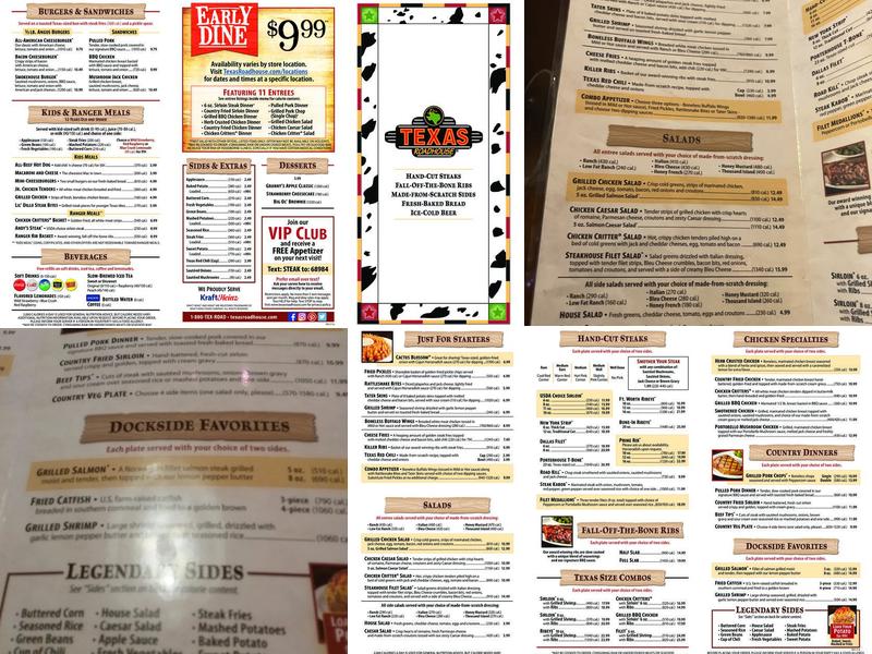 Texas Roadhouse Menu