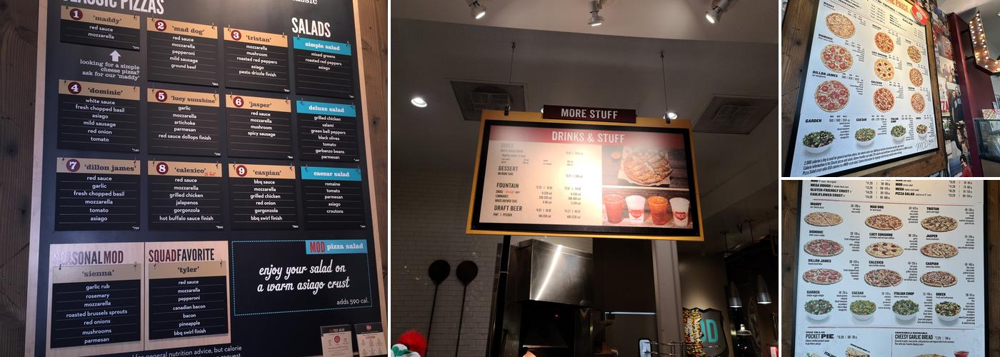 MOD Pizza Menu