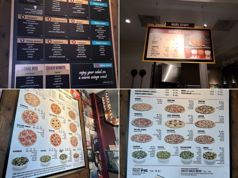 MOD Pizza Menu