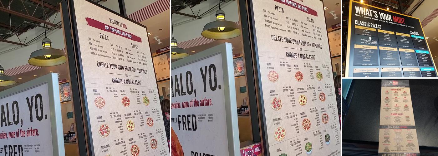 MOD Pizza Menu