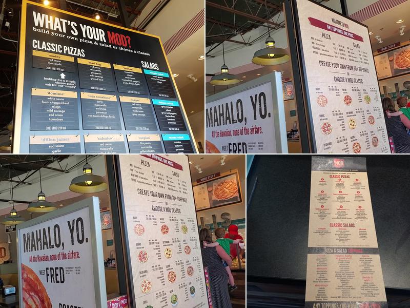 MOD Pizza Menu