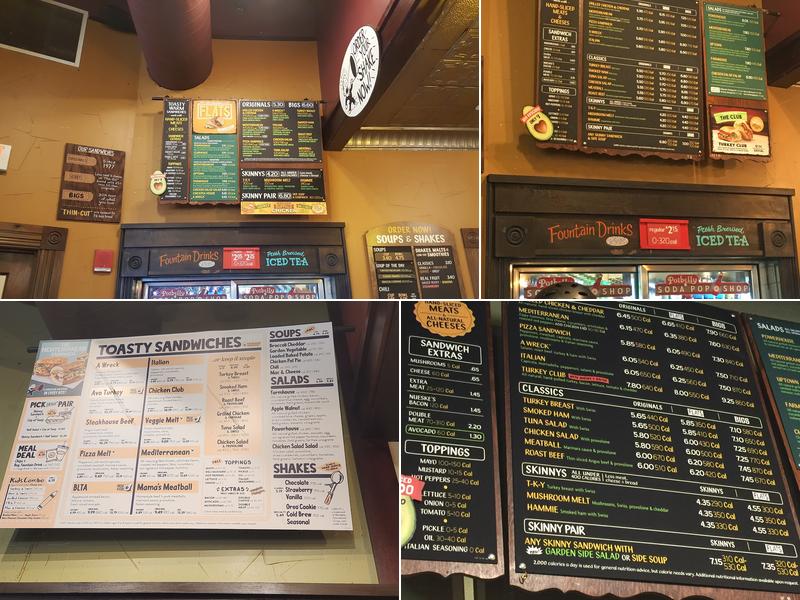 Potbelly Sandwich Shop Menu